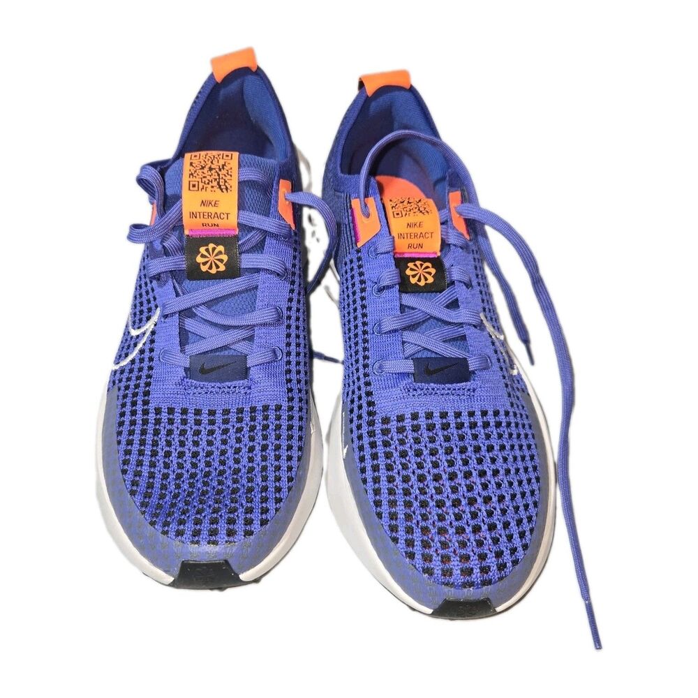 Nike Interact Running Shoe Astronomy Blue & Hyper Crimson Color Size 10 Men